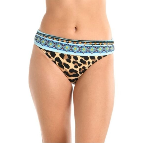 LA BLANCA Running Wild Banded Hipster Bottom Size 12 - Picture 1 of 8